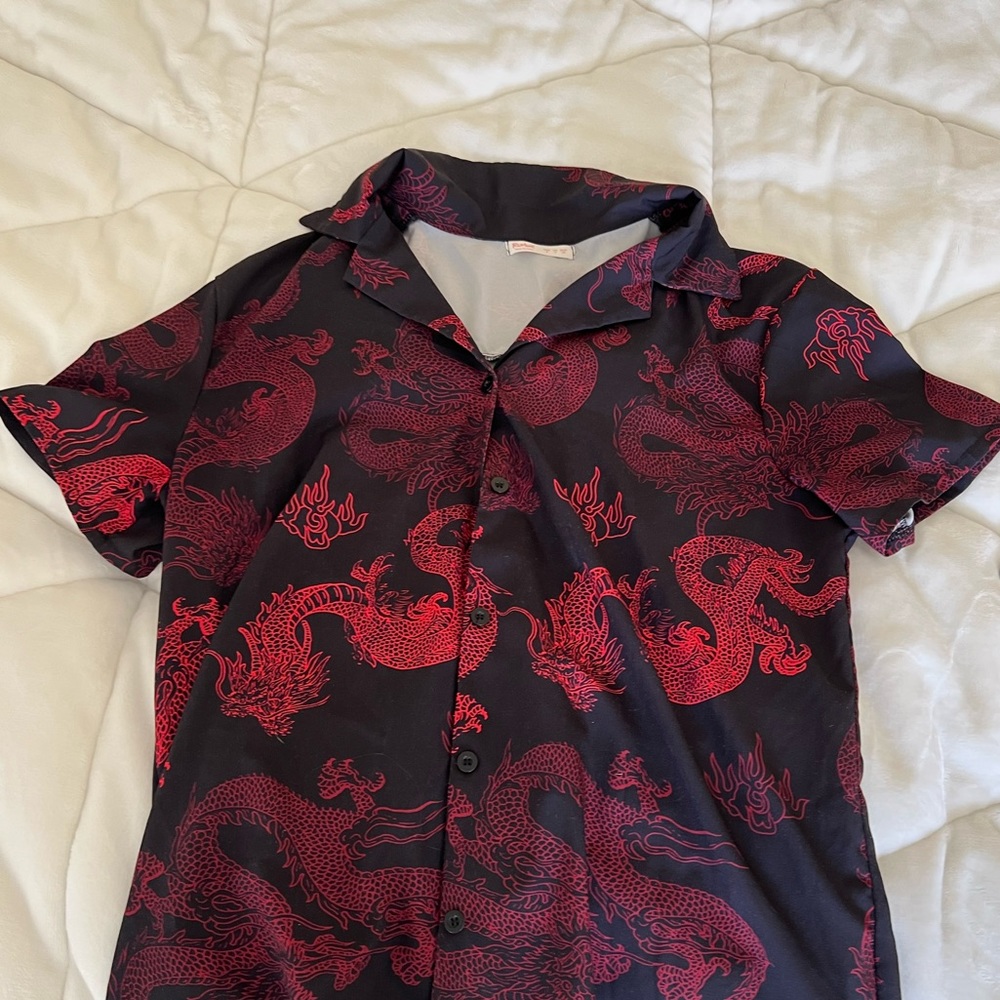 Dragon button down